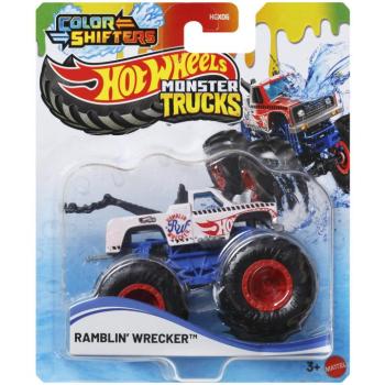 Hot Wheels Monster Trucks: Ramblin' Wrecker színváltós autó 1/64 - Mattel kép