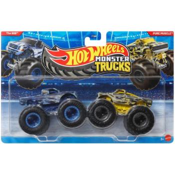 Hot Wheels Monster Trucks: The 909 vs Pure Muscle kisautó 2db-os csomag 1/64 - Mattel kép
