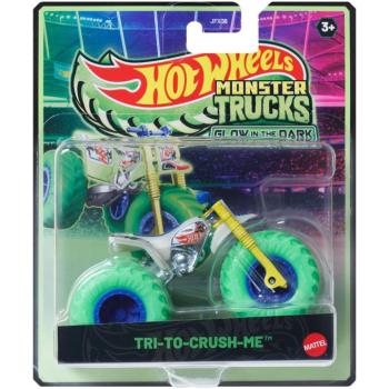 Hot Wheels Monster Trucks: Try-To-Crush-Me sötétben világító kisautó 1/64 - Mattel kép
