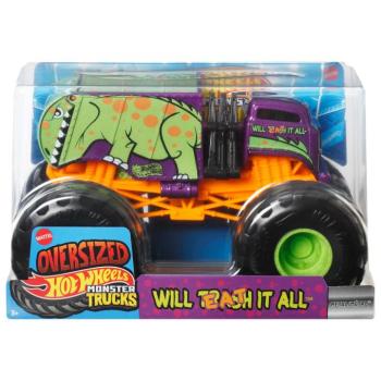 Hot Wheels Monster Trucks: Will Eat it all monster autó 1/24 – Mattel kép