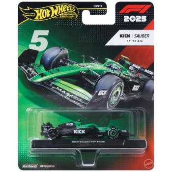 Hot Wheels Premium: KICK Sauber F1 Team #5 Formula 1 kisautó 1/64 - Mattel kép