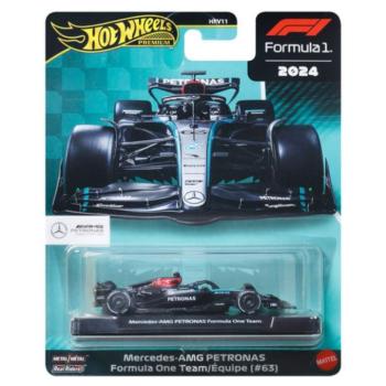 Hot Wheels Premium: Mercedes-AMG Petronas Formula 1 No. 63 kisautó 1/64 – Mattel kép