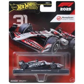 Hot Wheels Premium: MoneyGram Haas Formula 1 team No.:31 kisautó 1/64 - Mattel kép