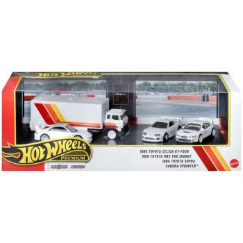 Hot Wheels: Premium Toyota ’90s JDM gyűjtői kisautó szett – Supra, Celica GT-Four, MR2 TRD és Sakura Sprinter, 1/64 - Mattel kép