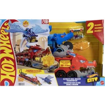 Hot Wheels City: Sárkányjárgány autószállító - Mattel kép