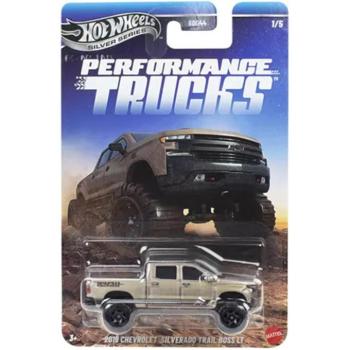 Hot Wheels Silver Series: 2019 Chevrolet Silverado Trail Boss LT kisautó 1/64 - Mattel kép
