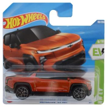 Hot Wheels: Silverado EV RST narancssárga kisautó 1/64 - Mattel kép