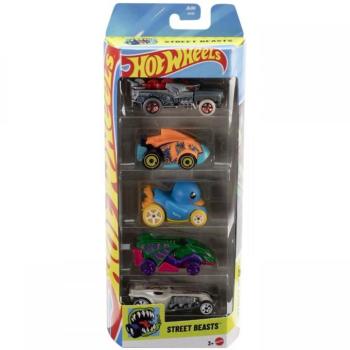 Hot Wheels: Street Beasts 5db-os járgány szett 1/64 - Mattel kép