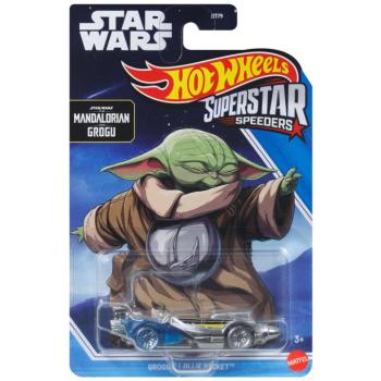 Hot Wheels: Superstar Speeders Star Wars Grogu Ollie Rocket kisautó 1/64 - Mattel kép