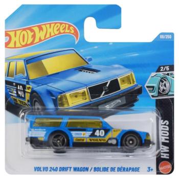 Hot Wheels: Volvo 240 Drift Wagon / Bolide De Dérapage kék kisautó 1/64 - Mattel kép