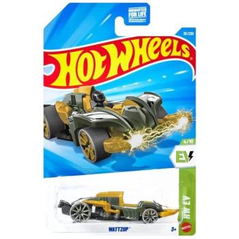 Hot Wheels: Wattzup sárga kisautó 1/64 - Mattel kép