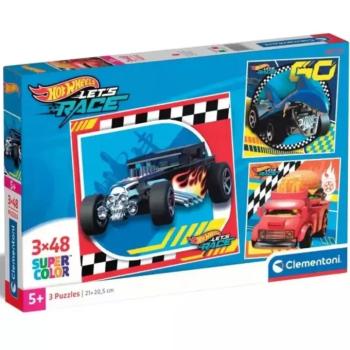Hotwheels 3x48db-os Supercolor puzzle - Clementoni kép