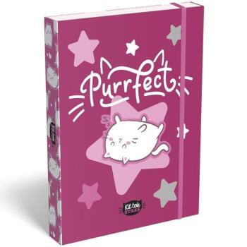 ICO: Lizzysuli Kittok stars cicás gumis füzetbox A/5 kép