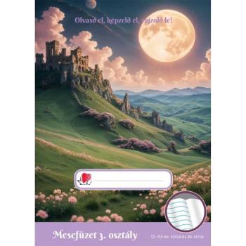 ICO: Süni Lányos III. osztályos mesefüzet A/5-ös 12-32-es vonalazással kép