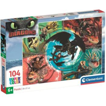 Így neveld a sárkányodat 104db-os Supercolor puzzle - Clementoni kép