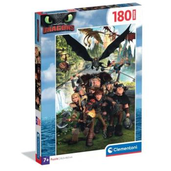 Így neveld a sárkányodat 180db-os super puzzle - Clementoni kép