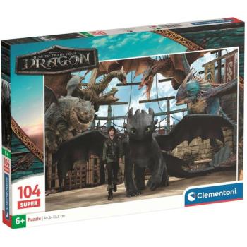 Így neveld a sárkányodat sárkányok szövetsége 104db-os Supercolor puzzle - Clementoni kép