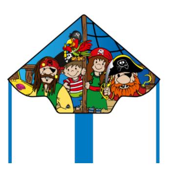 Invento Pirate Simple Flyer Pirate Crew sárkány kép