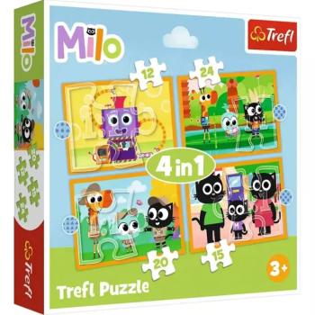 Ismerd meg Milot és barátait 4az1-ben puzzle szett - Trefl kép