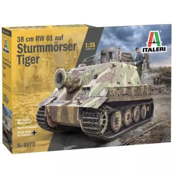 Italeri 1/35 38 cm RW 61 auf STURMMORSER TIGER tank makett kép