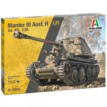 Italeri 1/35 Marder III Ausf. H Sd.Kfz.138 tank makett kép