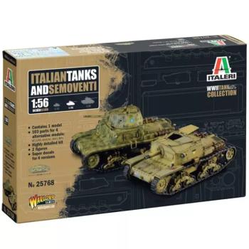 Italeri 1/56 Italian Tanks & Semoventi tank makett kép