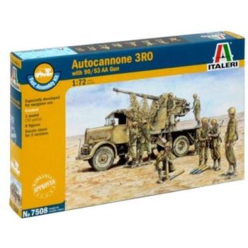 Italeri 1/72 Autocannone 3RO légvédelmi löveg 8db figurával makett szett kép