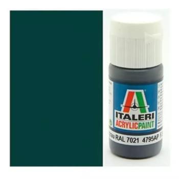 Italeri Flat Pz. Schwarzgrau RAL 7021 (4795AP) – Matt páncélszürke makett festék 20ml kép