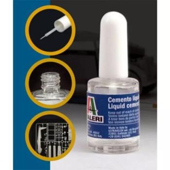 Italeri ecsetes makett ragasztó 15ml - vékony ecsettel kép