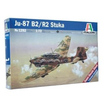 Italeri 1/72 Ju-87 B2/R2 Stuka zuhanóbombázó repülőgép makett kép