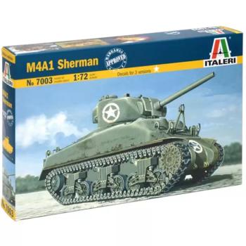 Italeri 1/72 M4A1 Sherman tank makett kép