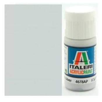 Italeri Metal Gloss Silver (4678AP) - Metál fényes ezüst makett festék 20ml kép