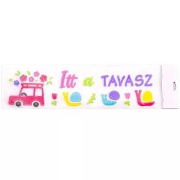 Itt a tavasz! ablakzselé - 15 x 55 cm kép
