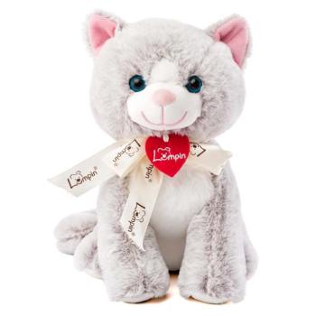 Jacqueline szürke cica plüssfigura 25cm - Lumpin