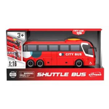Játék busz fény- és hanghatásokkal, 1:16 - piros kép