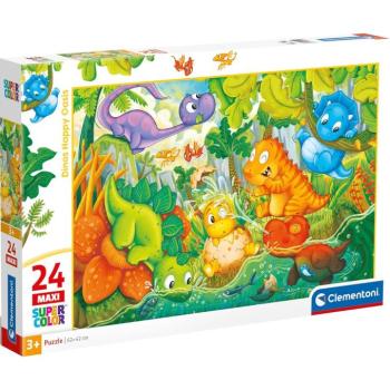 Játszadozó dinók 24 db-os maxi supercolor puzzle - Clementoni kép