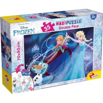 Jégvarázs 2 az 1-ben 35db-os maxi puzzle és színező 70x50cm - Lisciani kép