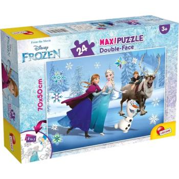 Jégvarázs 2 az 1-ben maxi 24db-os puzzle és színező 70x50cm - Lisciani