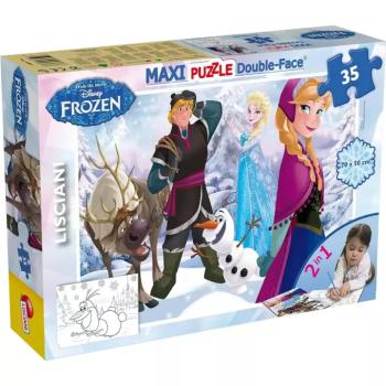Jégvarázs 2 az 1-ben maxi 35db-os puzzle és színező 70x50cm - Lisciani kép