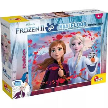 Jégvarázs 2 az 1-ben maxi 60db-os puzzle és színező 70x50cm - Lisciani kép