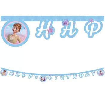Jégvarázs 2 szülinapi ;Happy Birthday; party banner 200cm kép