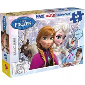 Jégvarázs A testvérek 2 az 1-ben 60db-os maxi puzzle és színező 70x50cm - Lisciani kép