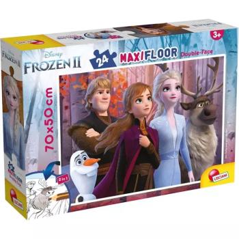 Jégvarázs főszereplői 2 az 1-ben maxi 24db-os puzzle és színező 70x50cm - Lisciani kép