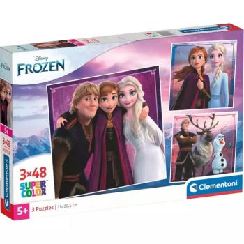 Jégvarázs főszereplői 3x48db-os Supercolor puzzle - Clementoni kép