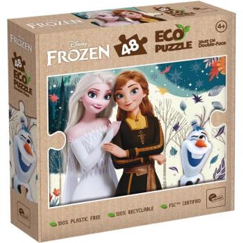 Jégvarázs testvérek 2 az 1-ben 48db-os Eco mini puzzle és színező 35x25cm - Lisciani kép