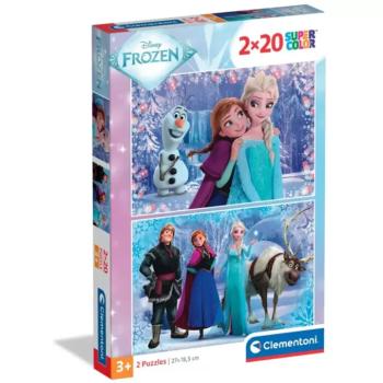 Jégvarázs varázslatos kaland2x20 db-os supercolor puzzle - Clementoni