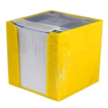 Jegyzettömb citromsárga tartóban 750 lapos 9x9x9cm kép