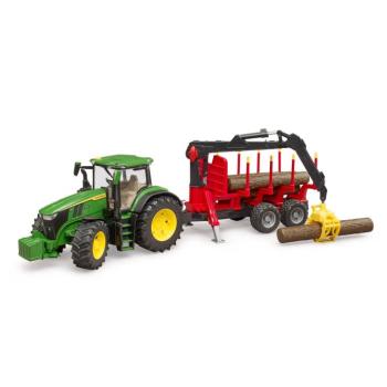 John Deere 7R 350 faszállítóval - Bruder 3154 kép