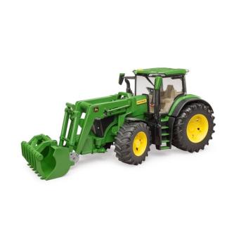 John Deere 7R 350 traktor homlokrakodóval - Bruder 3151 kép