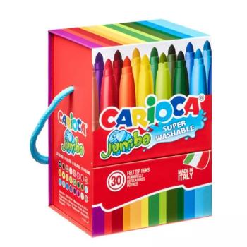 Jumbo 30db-os lemosható filctoll szett - Carioca kép